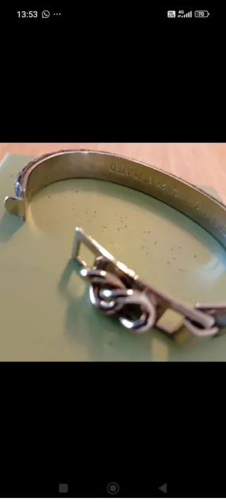 Bracciale Vintage Anni 80 Placcato Oro