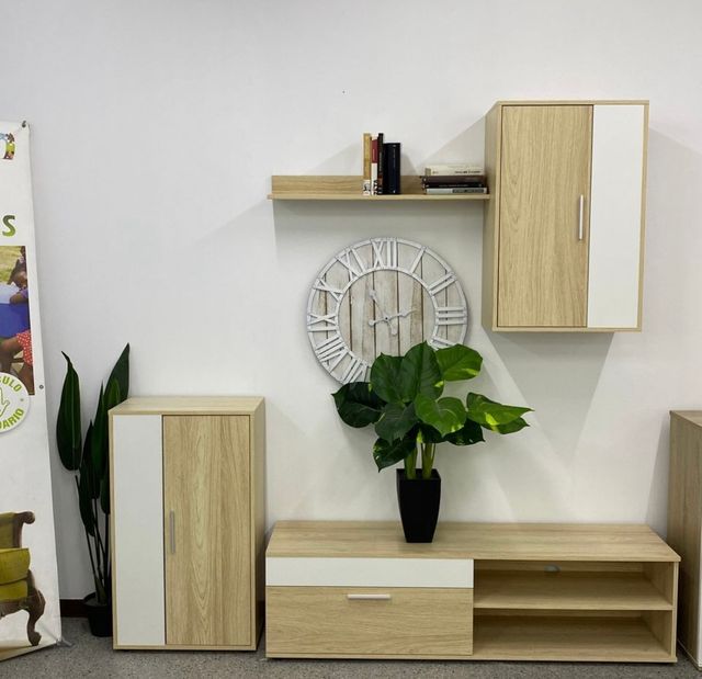 ENVIO GRATIS!! Mueble de salón nuevo con estantes