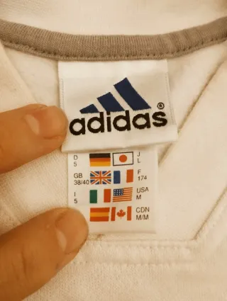 Sudadera Adidas Blanca Talla L