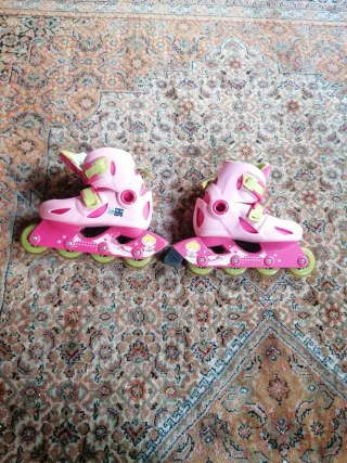 Patines en línea rosas niña talla 28-30
