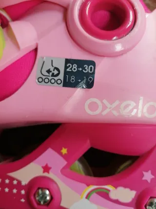 Patines en línea rosas niña talla 28-30