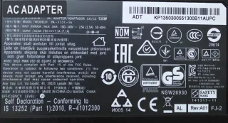 Caricabatterie Acer Aspire V17 Nitro