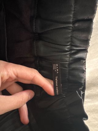 Conjunto Shorts Cuero Negro y top