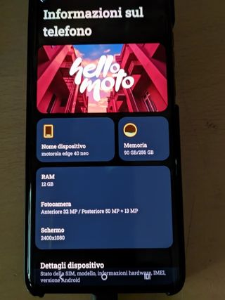 Motorola Edge 40 Neo colore nero- in garanzia