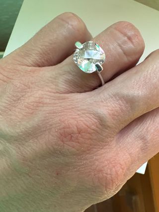 Anillo Plata 925 Circonita Grande