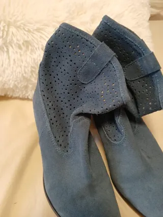 Botines Marypaz ante azul talla 38