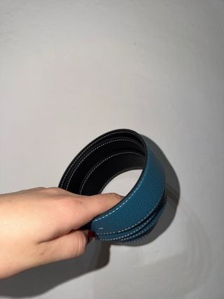 Cinturón Hermes Negro y Azul