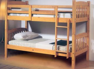 Litera de madera natural