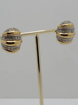 Pendientes chapados Oro 916 (22K)  Elegantes