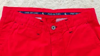 Pantalones Piel de Toro Rojos