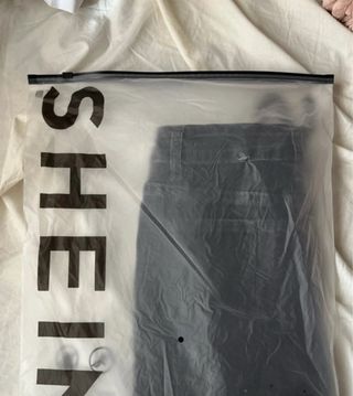 Falda vaquera negra corta Talla XS