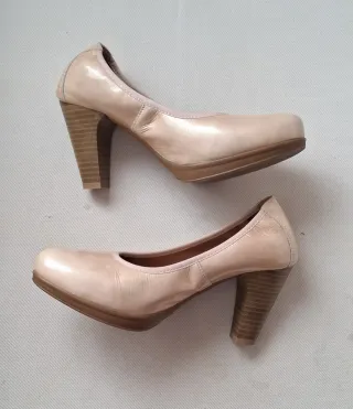 Zapatos Pitillos Talla 35 Beige