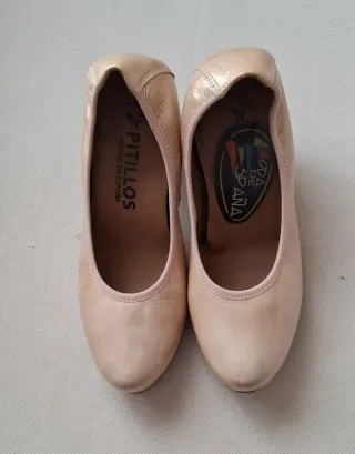 Zapatos Pitillos Talla 35 Beige