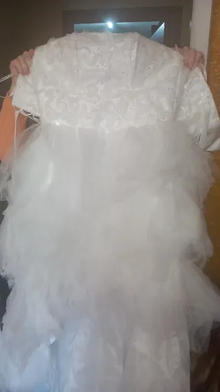 Vestido de Novia Blanco con Pedrería