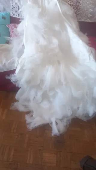 Vestido de Novia Blanco con Pedrería