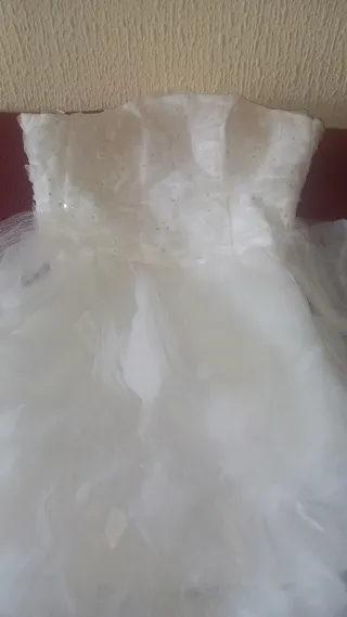 Vestido de Novia Blanco con Pedrería