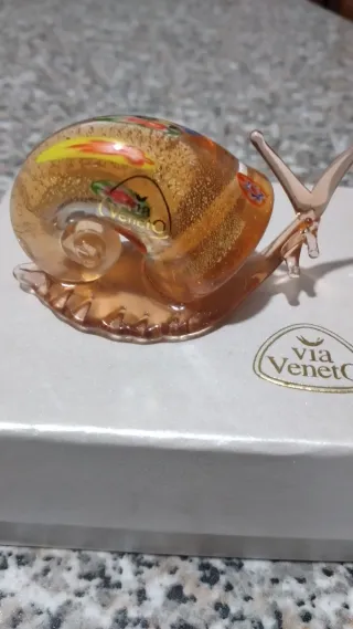 Decorazione Lumaca Vetro Murano Via Veneto