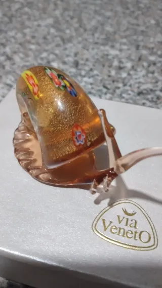 Decorazione Lumaca Vetro Murano Via Veneto