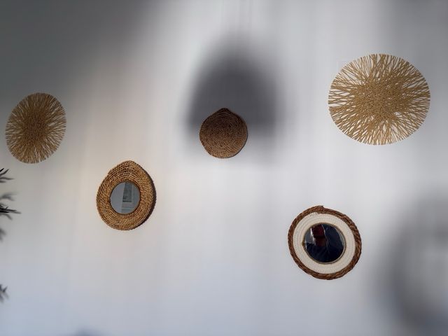 Espejo Decorativo Mimbre Ovalado