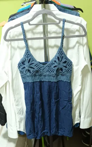 Top tirantes escote calado Talla M/L