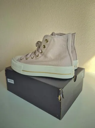 Zapatillas Converse plataforma rosas