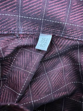 Camicia Rocco Barocco Bordeaux Quadrettata