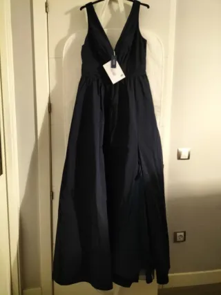 Vestido de fiesta azul noche