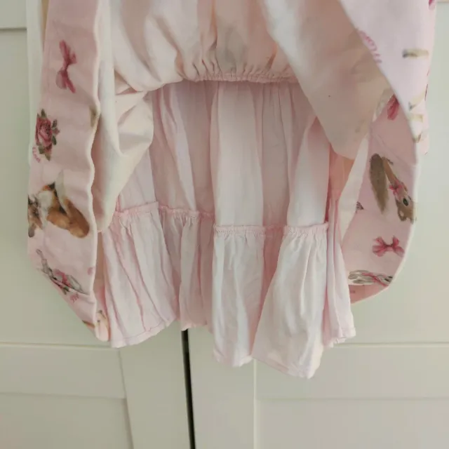 Vestito bambina con stampa animali Monnalisa 76cm