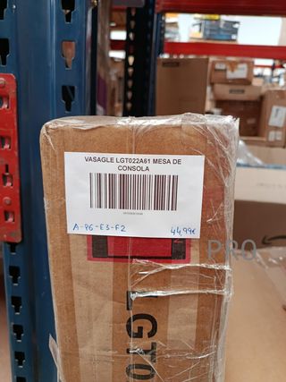 VASAGLE Tavolo Consolle, Tavolo Ausiliare, Vetro Temperato, Struttura in Metallo, con Ripiani, 35 x 100 x 80 cm, Moderno, per Corridoio, Soggiorno, Color Oro LGT022A61