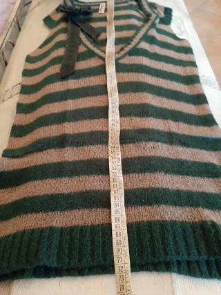 Gilet donna vintage a righe