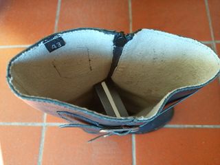 Stivali biker uomo neri con zip