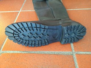 Stivali biker uomo neri con zip