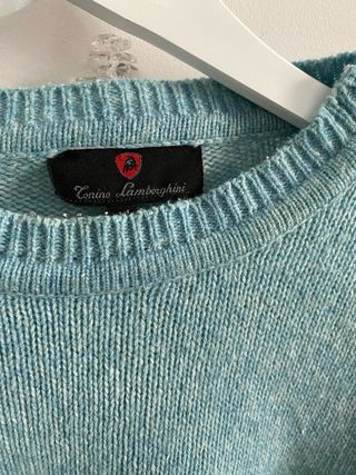 Maglione Lamborghini Uomo M Azzurro Vintage