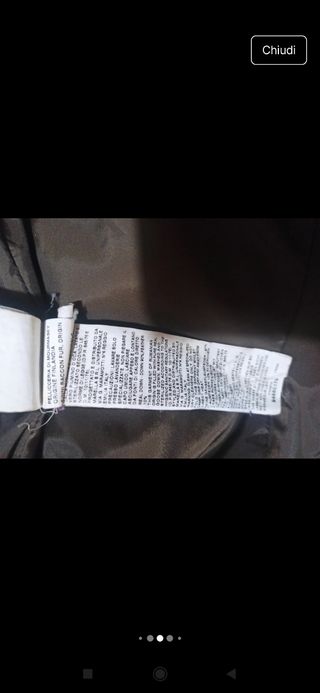 Piumino marrone imbottitura in piume