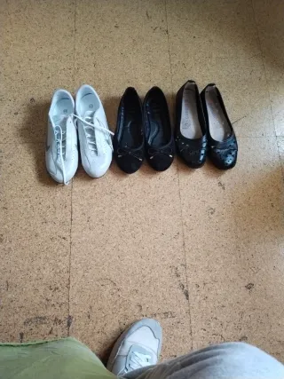 Lote de 3 pares de zapatos talla 38