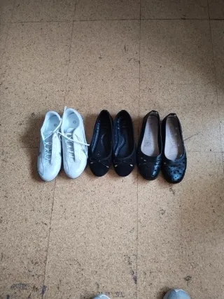 Lote de 3 pares de zapatos talla 38