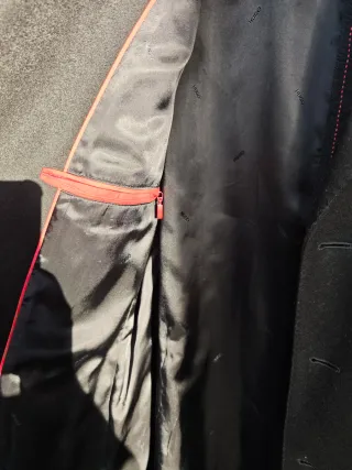 Abrigo Lana Hugo Boss Negro Talla M