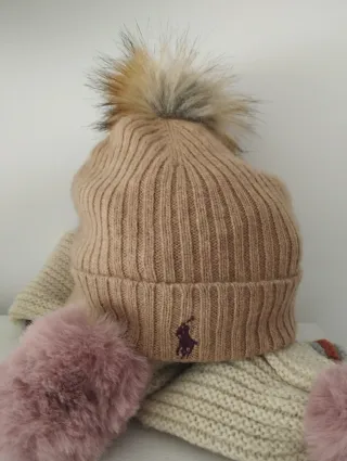 Gorro niños lana Ralph Lauren + bufanda