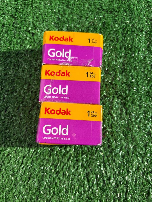 3 Pellicole Kodak Gold 200 24exp 35mm