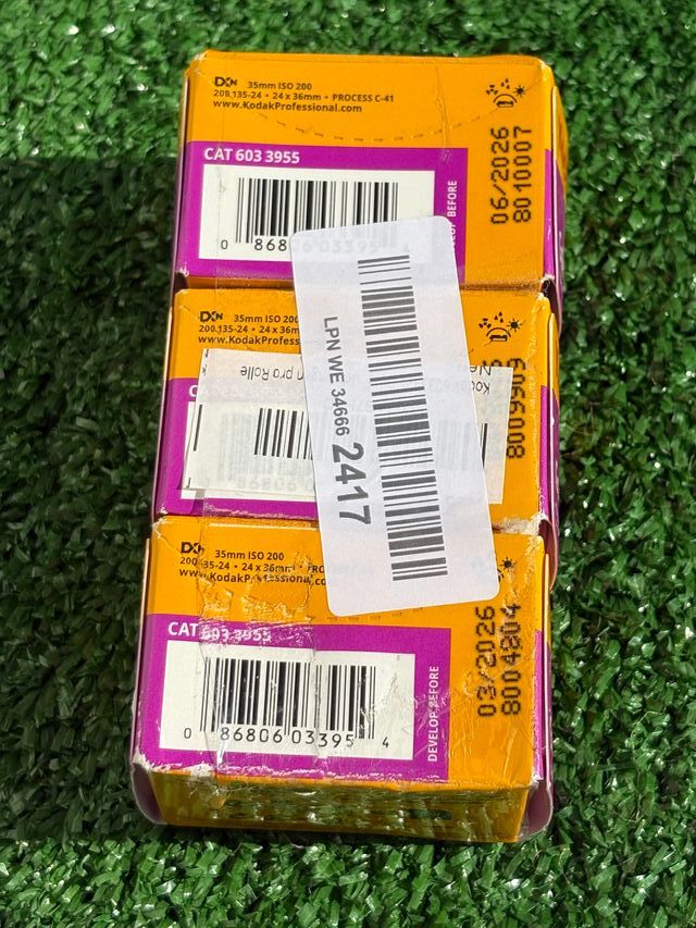 3 Pellicole Kodak Gold 200 24exp 35mm