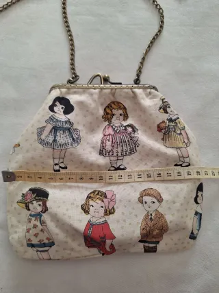 Bolso fiesta vintage hecho a mano.