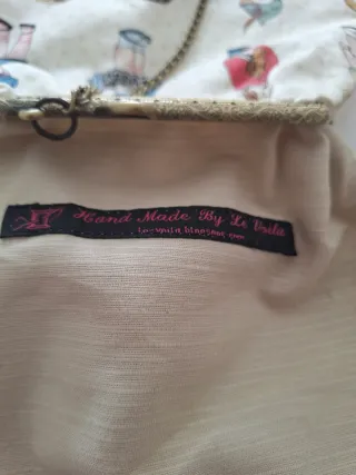 Bolso fiesta vintage hecho a mano.