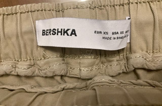 Bershka Pantalón Cargo Jogger Talla XS