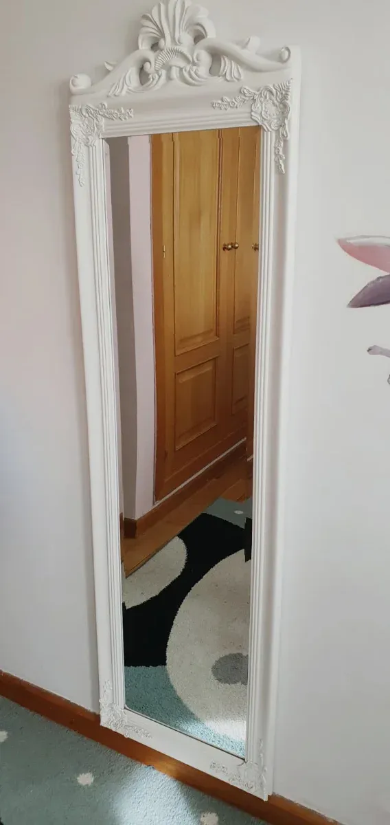 Espejo decorativo blanco