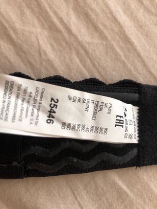 Sujetador Push Up Negro con Tirantes