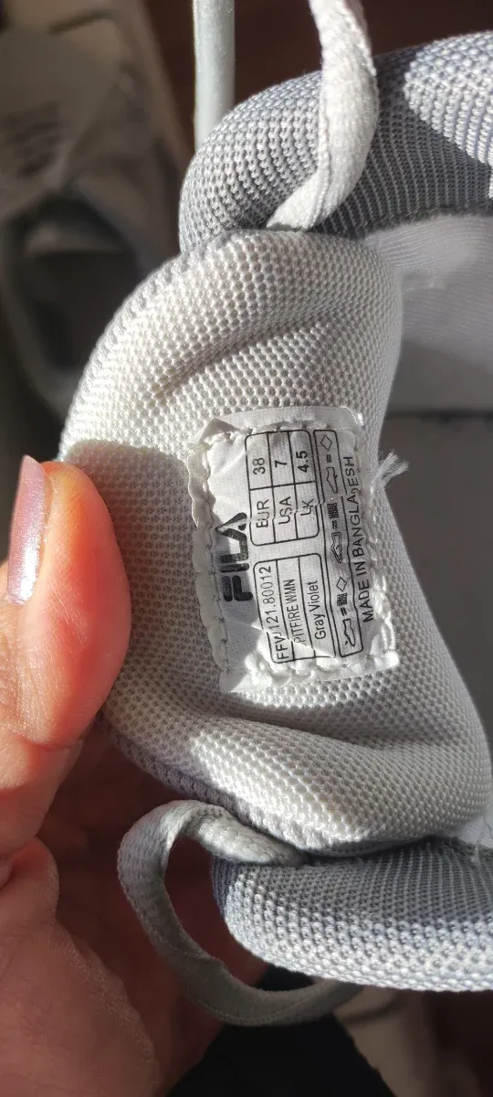 Zapatillas Fila Gimnasio Mujer Gris