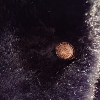 Chaquetón efecto pelo negro