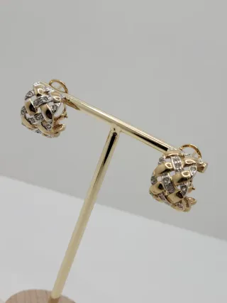 Pendientes chapados Oro 916 (22K)