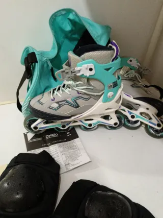 Patines en línea Oxelo con protecciones