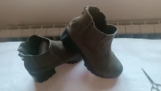 Botines plataforma T.38 verde